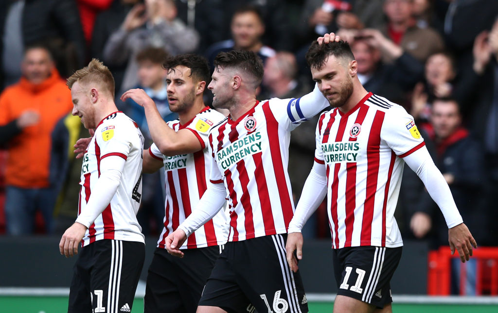 SHEFFIELD, ENGLAND - APRIL 27: X during the Sky Bet Championship match between Sheffield United and Ipswich Town at Bramall Lane on April 27, 2019 in Sheffield, England. (Photo by Jan Kruger/Getty Images)